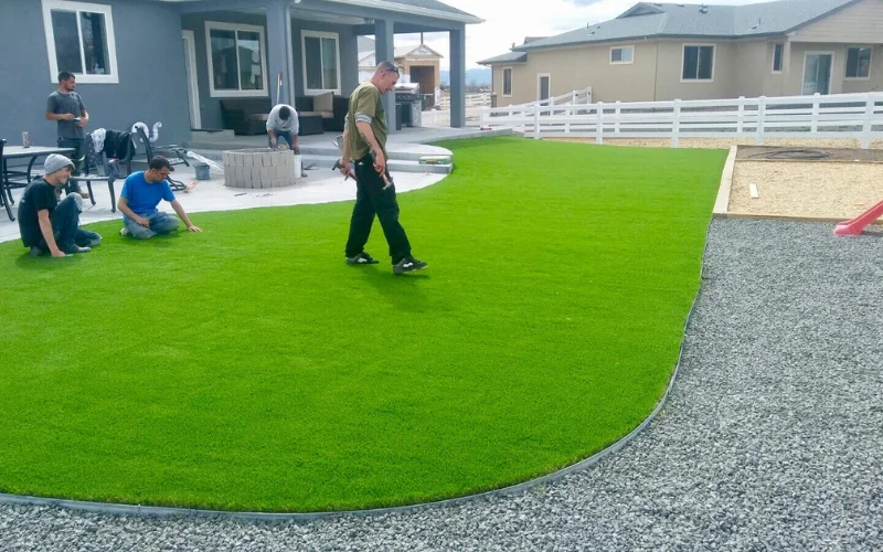 Artificial grass installation