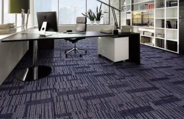 Dark Blue Office Carpet Tiles in Dubai