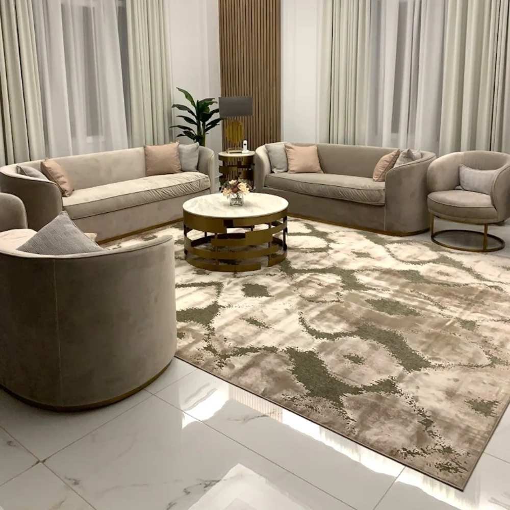 Living Room Custom Rugs Dubai