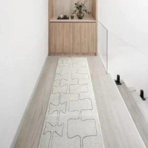 Abstract Bows & Rectangles Sketched Runner Rugs