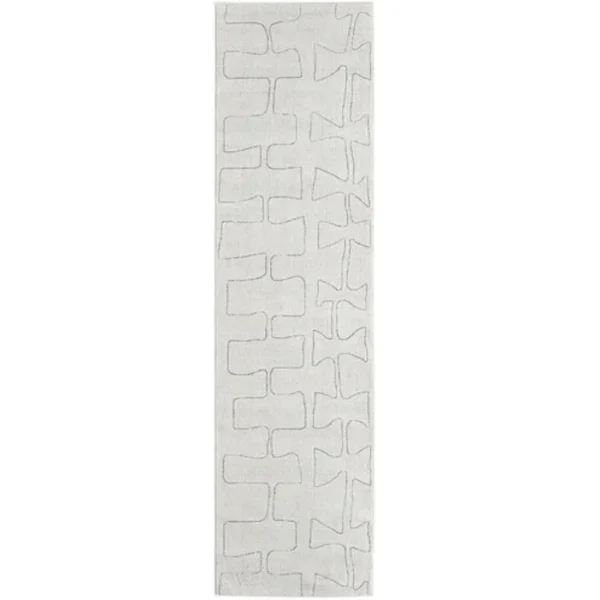 Abstract Bows & Rectangles Sketched Runner Rugs image 2