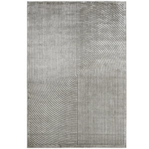 Designer Rug with Curves and Lines