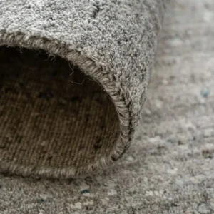 Abstract Design Faded Grey Round Rug - Image 3