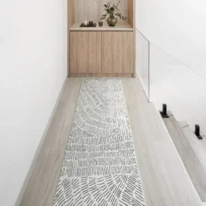 Abstract Line-Drawn Runner Rugs