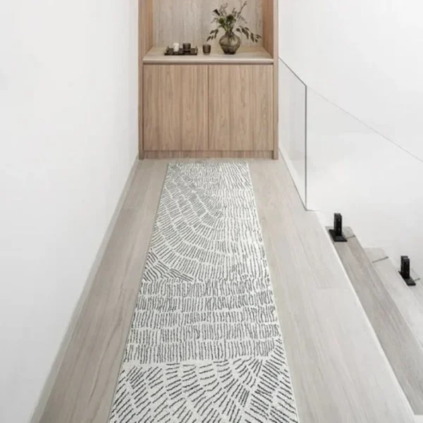 Abstract Line-Drawn Runner Rugs