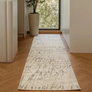 Abstract Line Patterned Runner Rug