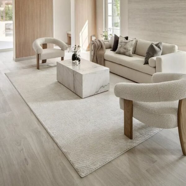 Sketch style abstract rug