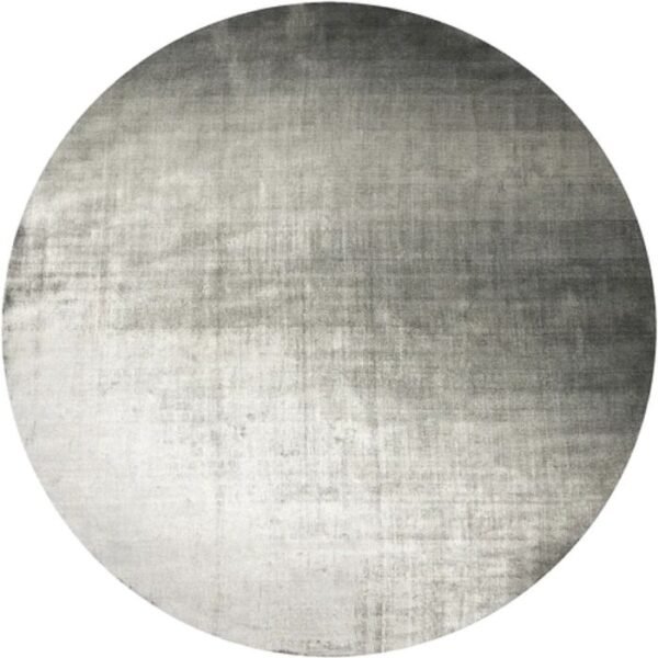 All Over Ombré Effect Design Grey Round Rug - Image 2