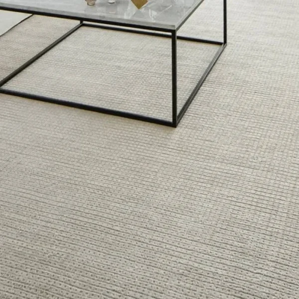 All Textured Grid Pattern Round Rug image 3