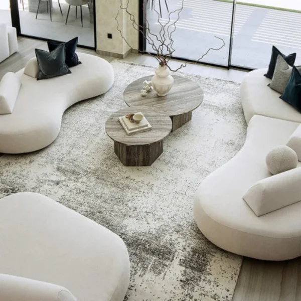 Artistic Faded Abstract Rug