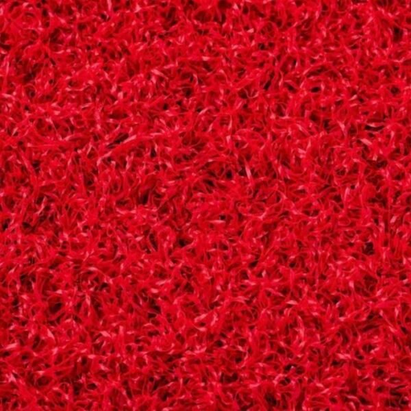 Red 18mm Artificial Turf Close-up