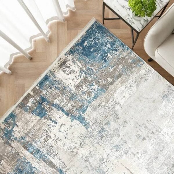 Beige Faded Abstract Rug