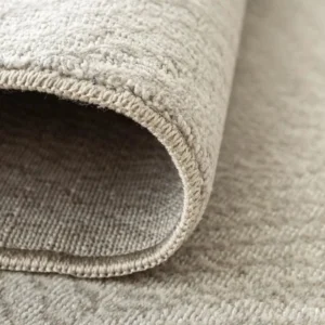 Beige Fuzzy Patterned Round Rugs image 2
