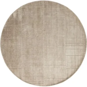 Beige Geometric Round Rugs - Image 3