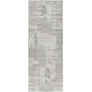 Black And White Patchwork Runner Rugs image 2