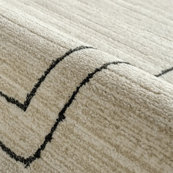 Full rug on hardwood flooring