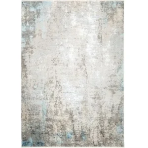 Faded abstract rug with light shades