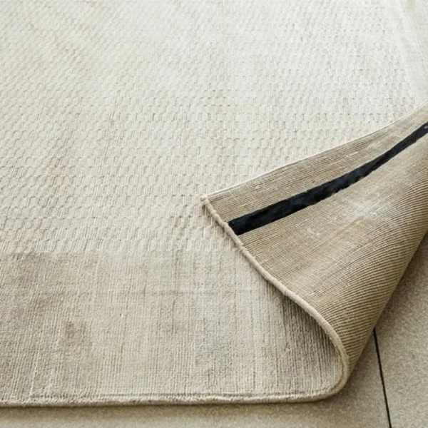 Bordered Mesh Pattern Rug