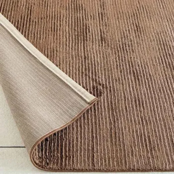 Brown striped rug texture