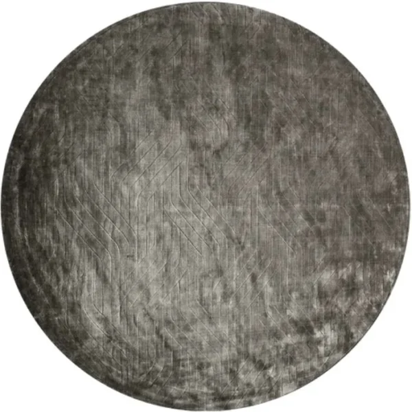 Carved Pattern Plaited Lines Round Rug image 3