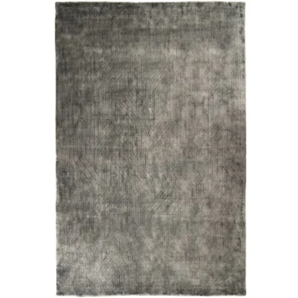 Carved plaited lines area rug