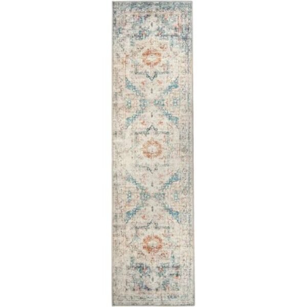 Classic Design Runner Rug – Elegant Medallion Look image 1