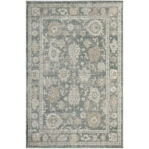 Vintage floral motif rug for living room