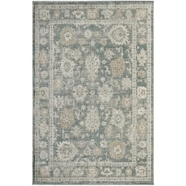Vintage floral motif rug for living room