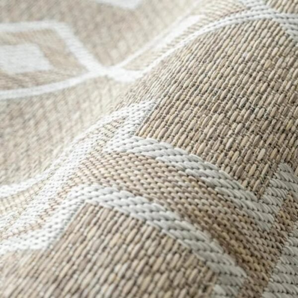 Soft rustic effect in modern rug
