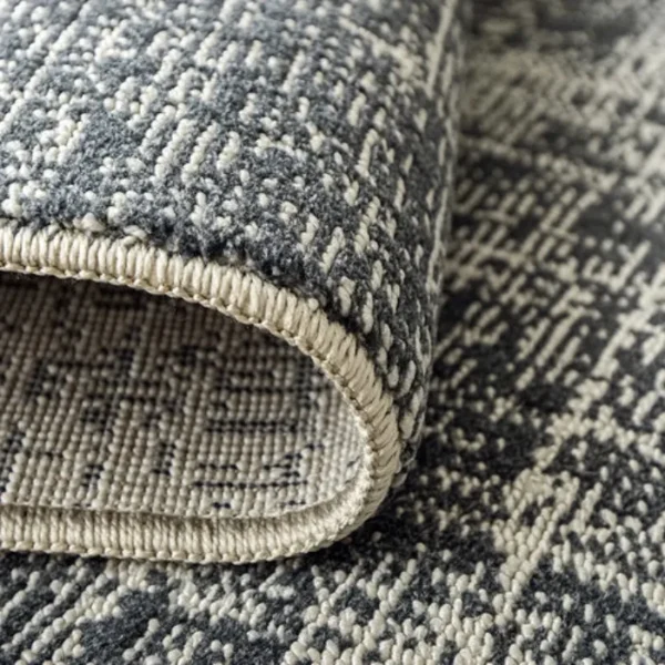 Blue fuzzy rug for bedroom