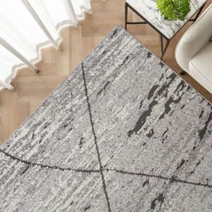 Faded Base Criss-Cross Line Rugs - Image 4
