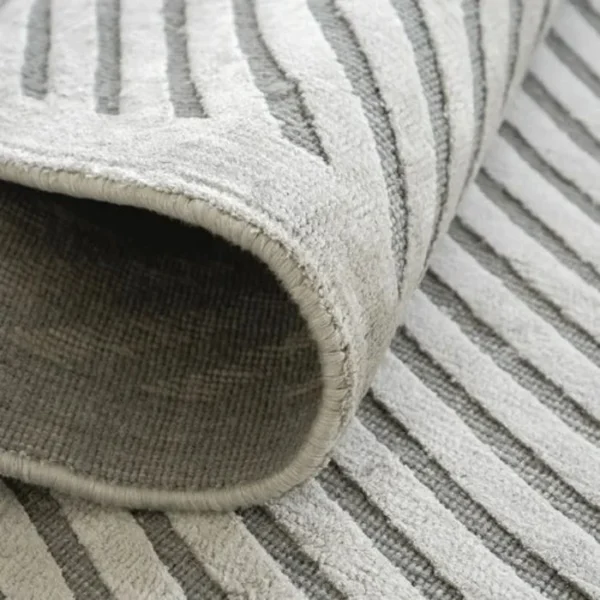 Curves and Straight Lines Patterned Rug 01