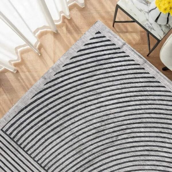 Curves and Straight Lines Patterned Rugs - Image 4