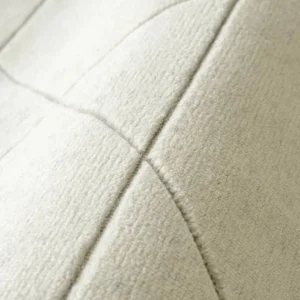 Diamonds in Squares Narrow Lines Round Rug image 3