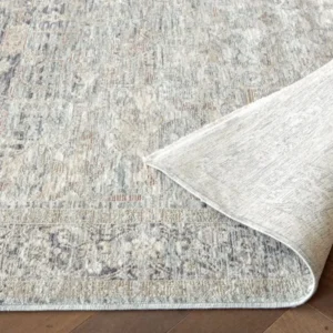 Distressed Blue Grey Traditional Runner Rug - Image 2