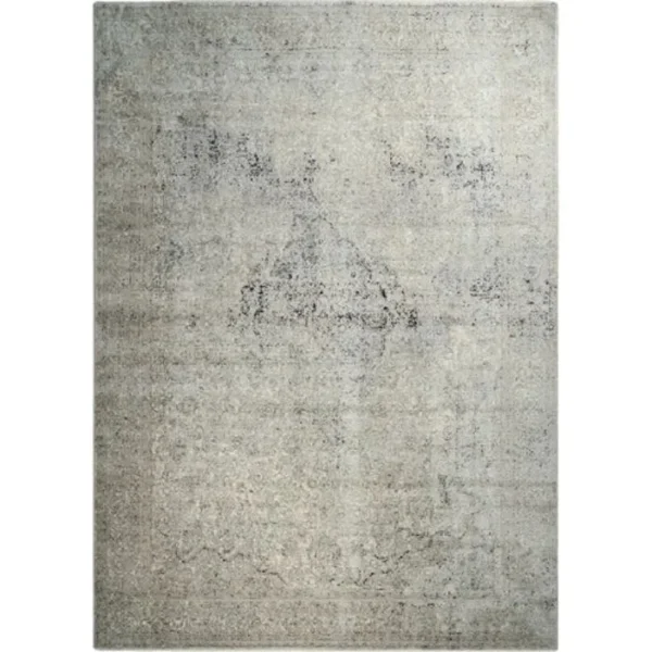 Abstract pattern rug with grey beige mix