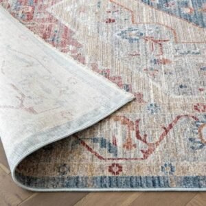 Faded Turkish rug with vintage look