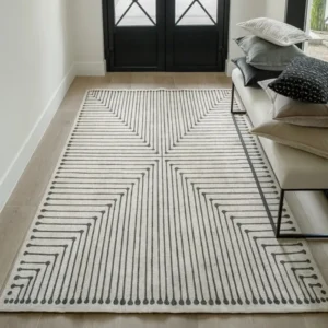 Durable matchstick-style rug