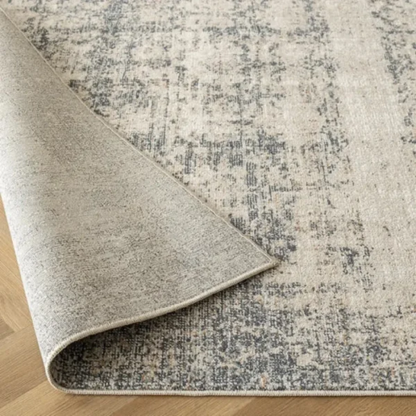 Faded Traditional Pattern In Cream & Grey Base Rug