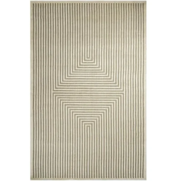 Light grey modern 3D rug