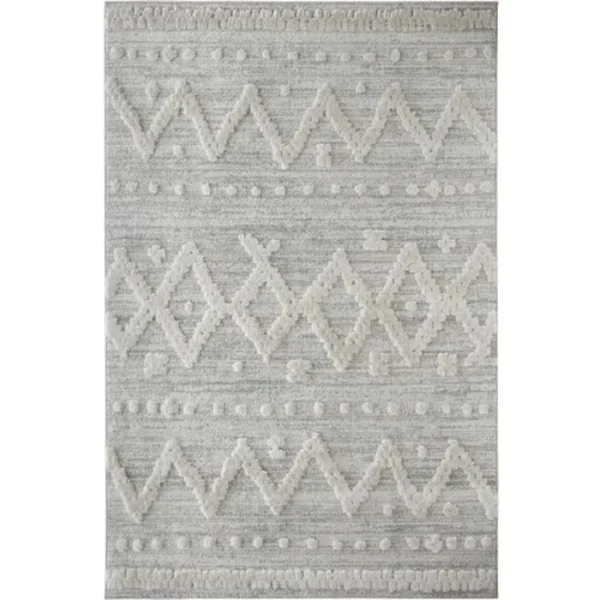 Grey diamond dot rug for interiors