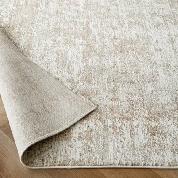 Rug with soft faded abstract patterns