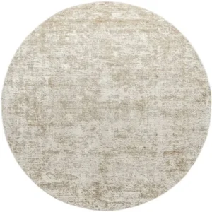 Faded Abstract Patterned Round Rug image 2