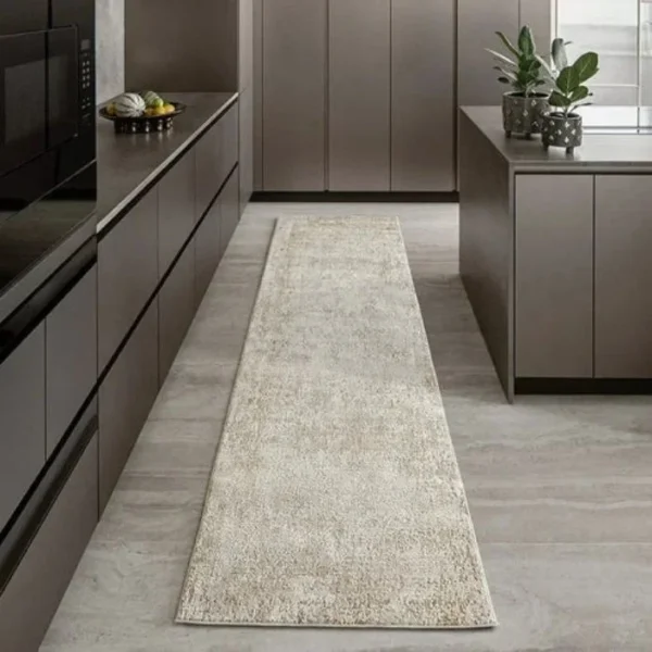 Faded Abstract Patterned Runner Rugs