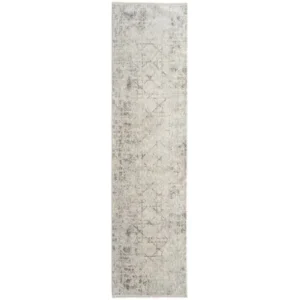 Faded Criss-Cross Patterned Runner Rugs image 2