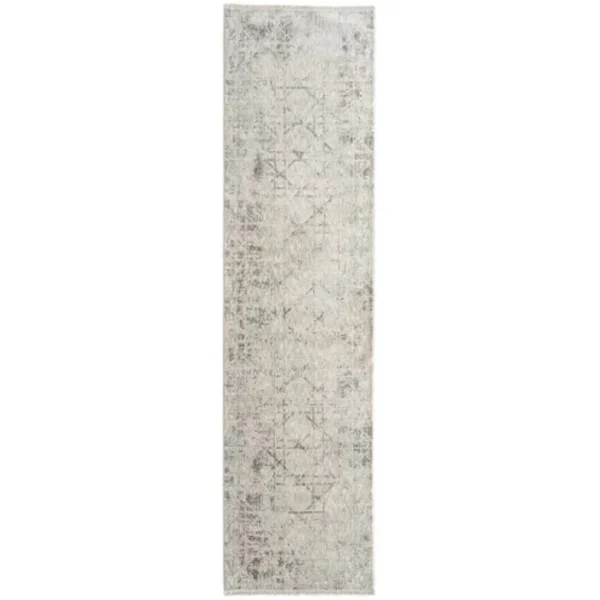 Faded Criss-Cross Patterned Runner Rugs image 2