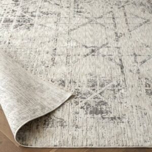 Faded Criss-Cross Patterned Runner Rugs image 3