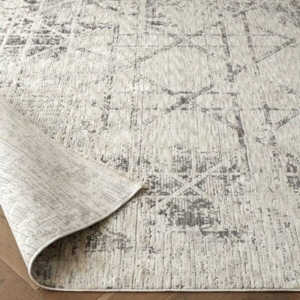 Faded Criss-Cross Patterned Runner Rugs image 3