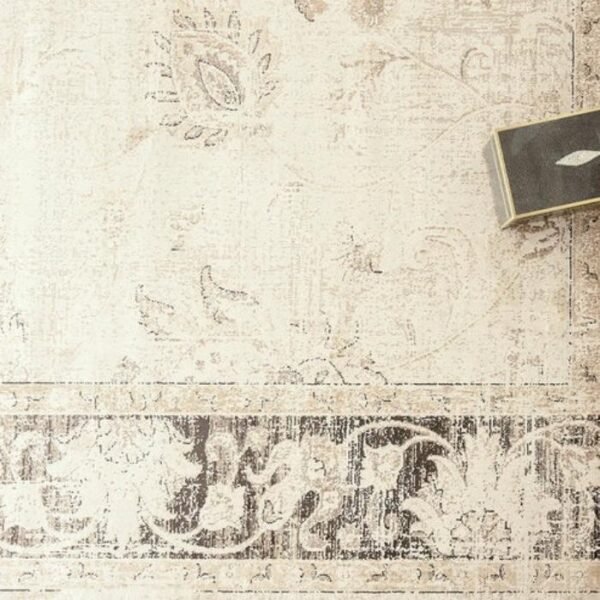 Grey Beige Distressed Rugs - Image 3