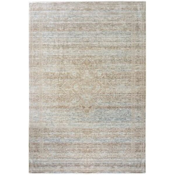 Worn medallion pattern rug texture
